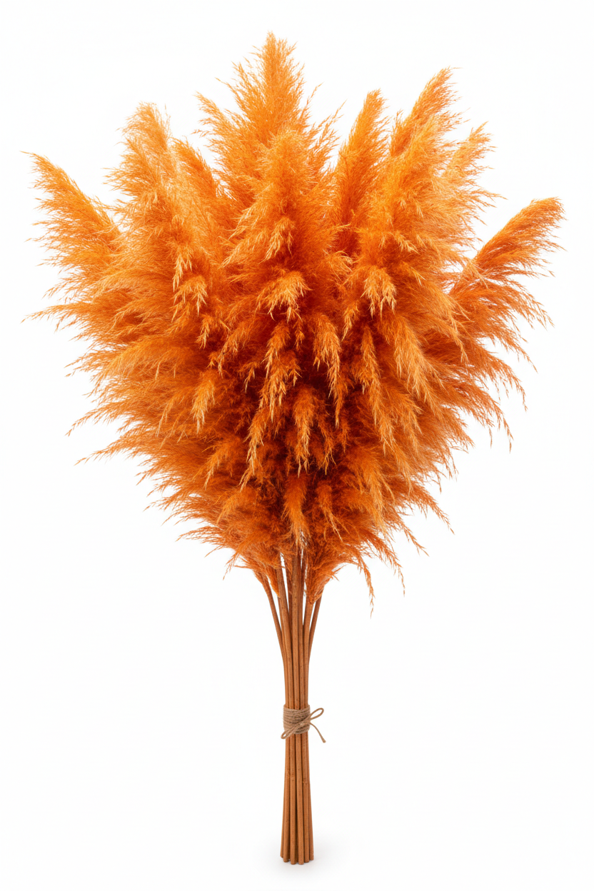 Herbes de Pampa Artificielles Orange