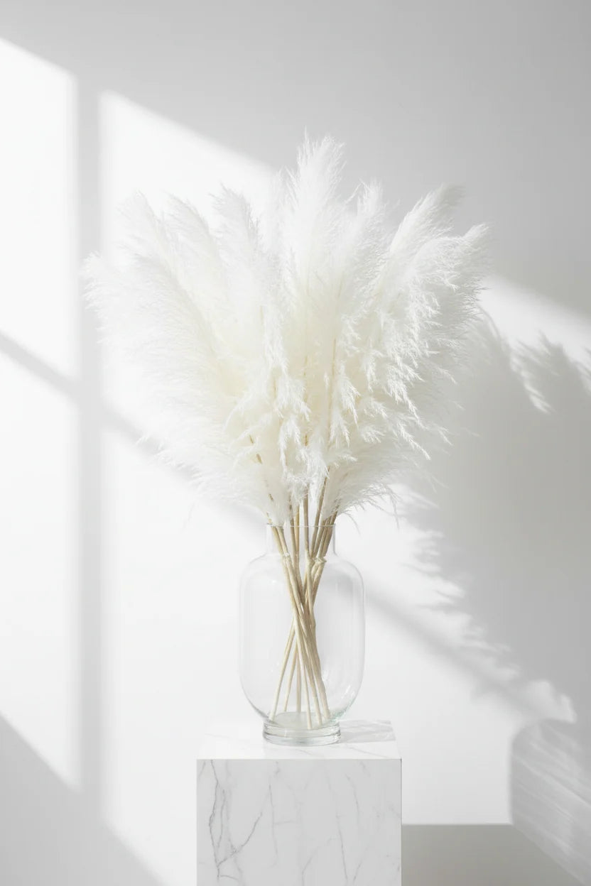 Herbes de Pampa Artificielles Bleues